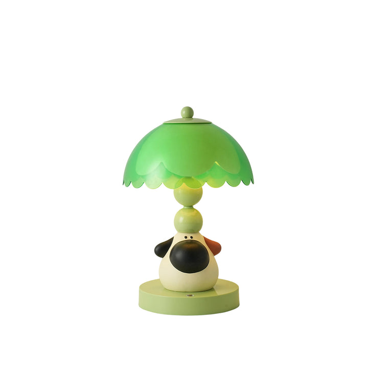 Dog-shaped table lamp with touch control