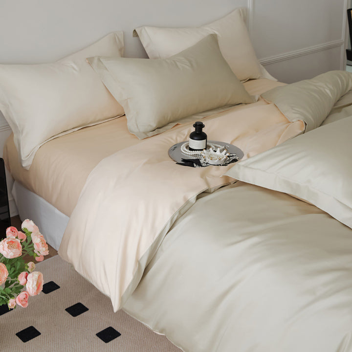 Long-staple cotton bedding set, 4-piece