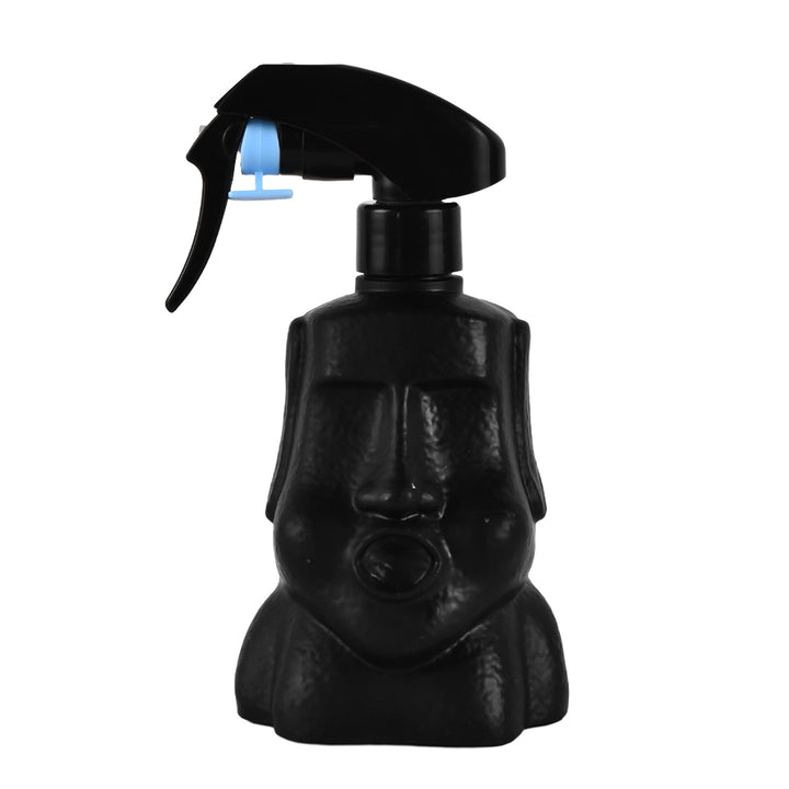 Moai-Garden plant sprayer with flower head