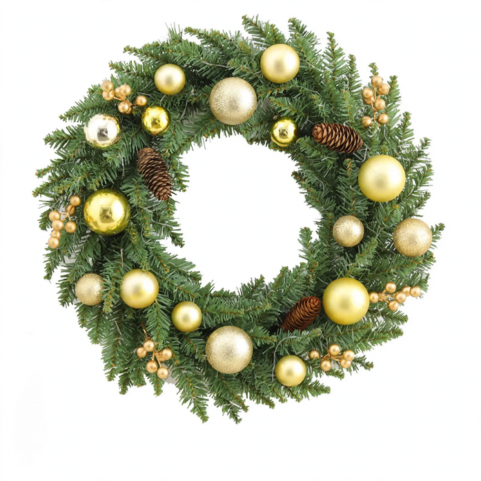 Christmas wreath made of PVC, modern and simple