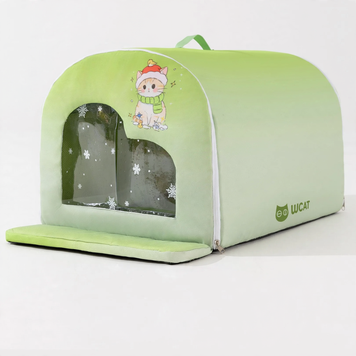 Large cooling igloo for dogs, Oxford fabric, with ice pack