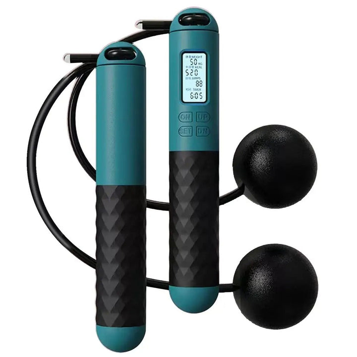 BowLift | Weighted Cordless Jump Rope with Counter | Ergonomic, Tangle-Free Design for Home Workouts and Cardio Training