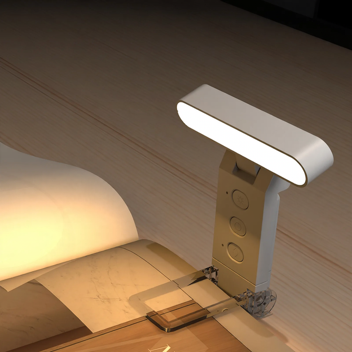 Foldable LED Clamp Light, USB rechargeable