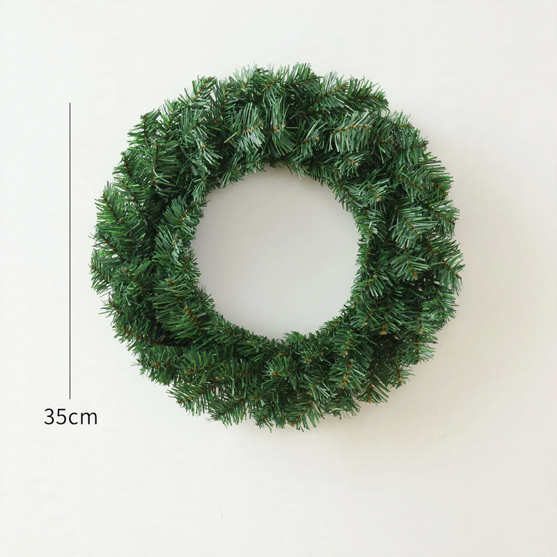 Decorative Christmas wreath made of PVC, various sizes