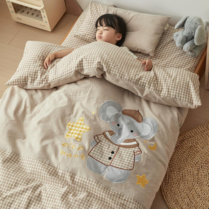 Cotton kindergarten bed set, 3 to 6 pieces