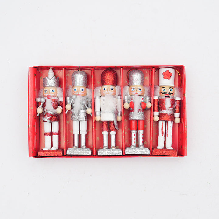 Nutcracker set, 12.5 cm, Christmas tree decoration