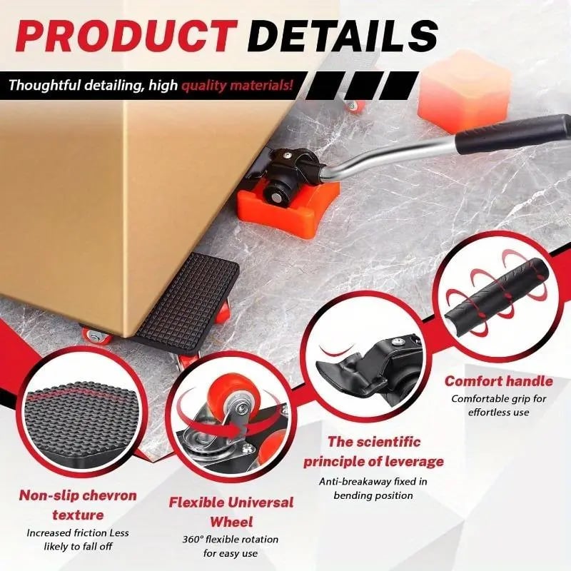 GlideMate — Heavy furniture moving made easy – Back-friendly, scratch-free and stress-free! | Bowlift