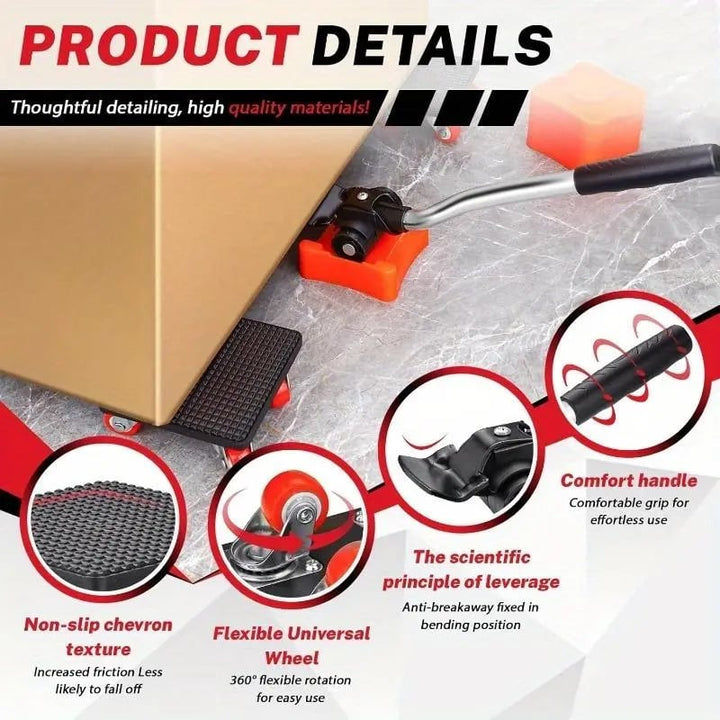 GlideMate — Heavy furniture moving made easy – Back-friendly, scratch-free and stress-free! | Bowlift