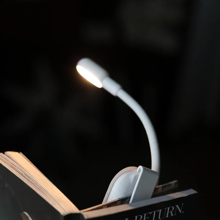 Compact LED clamp lamp for the desk