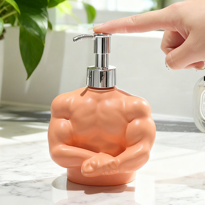 Soap dispenser muscle man shape, 200 ml
