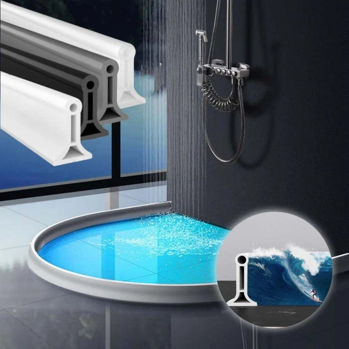 FlexiSeal Shower Edge — No more wet floors and frustration in the bathroom, stay dry – completely without installation stress! | Bowlift