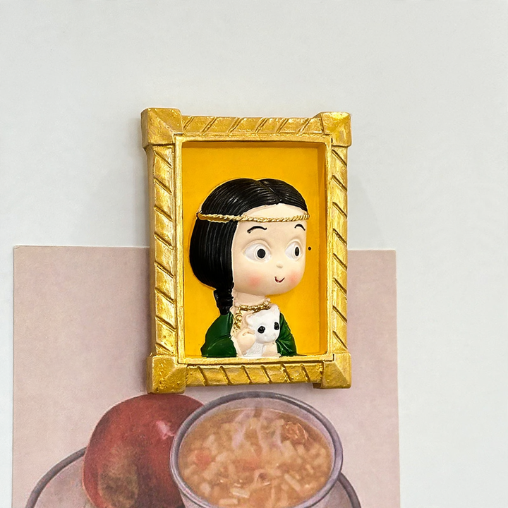 Art fridge magnets made of resin