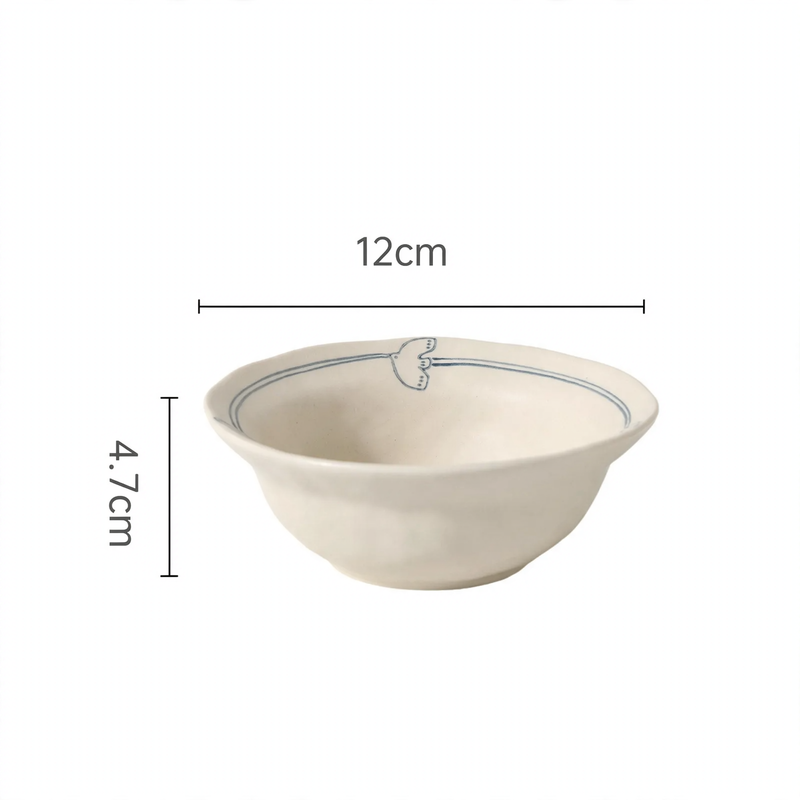 Vintage ceramic dish set, rustic design