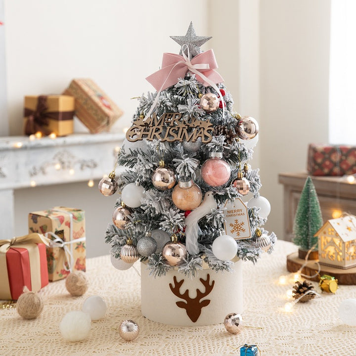 Mini Christmas tree with flocking, 45 or 60 cm