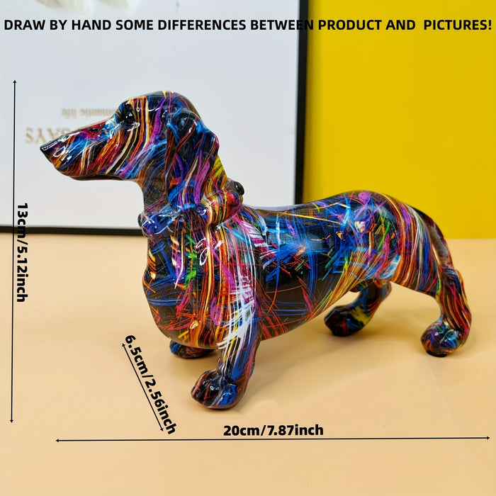 BowLift | Dachshund Delight – Colourful Dachshund Ornament for a Playful Touch at Home