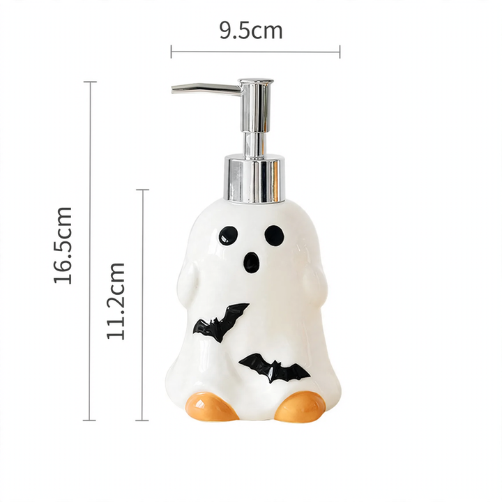Ceramic soap dispenser with pump