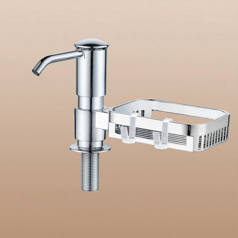 Soap dispenser for the sink, stainless steel
