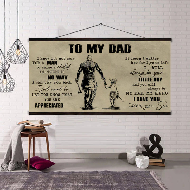 Personalized Father And Son Canvas Print | Bowlift