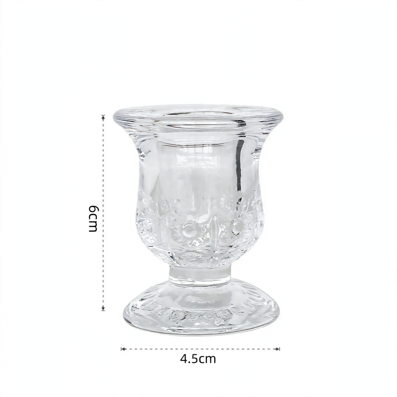 Glass Candle Holder in European Style