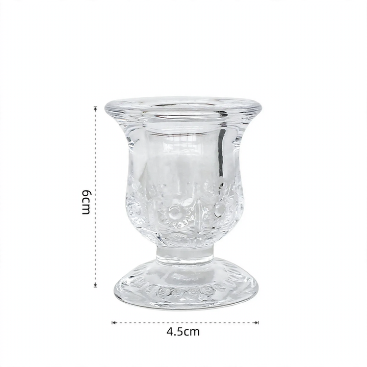Glass Candle Holder in European Style