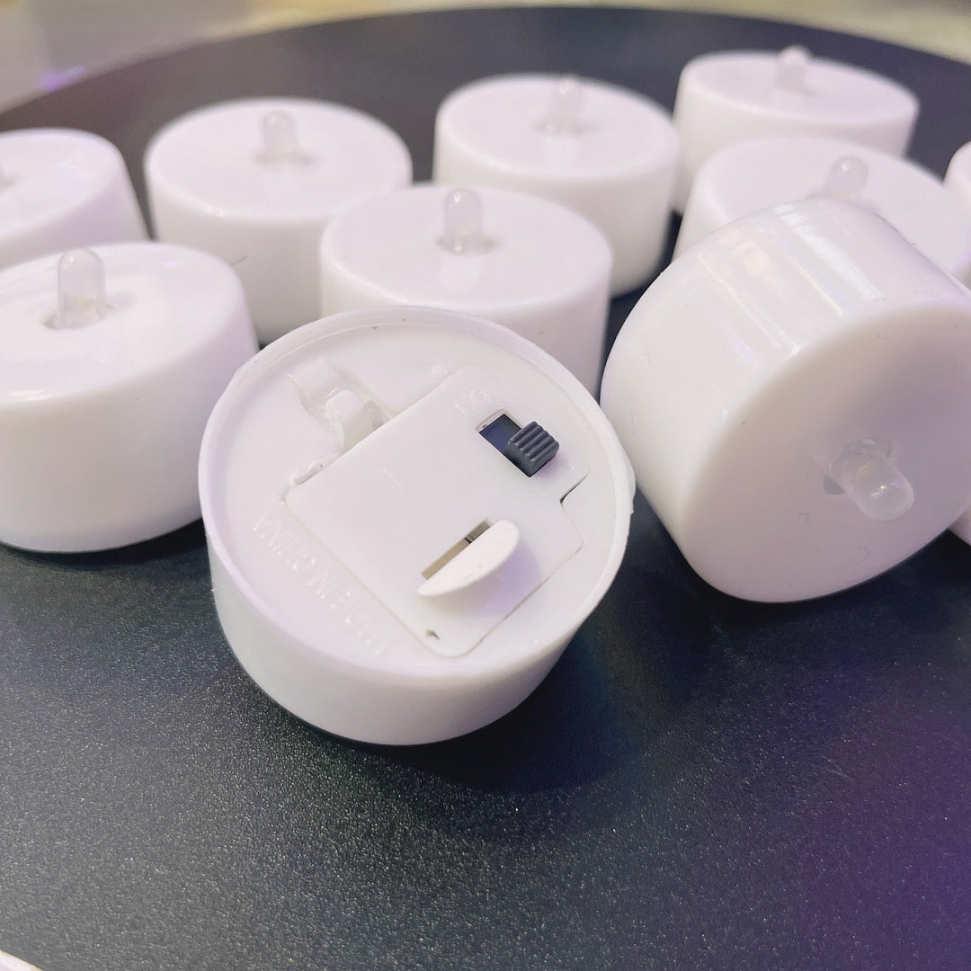 LED tea lights for atmospheric lighting
