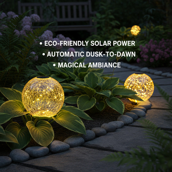 BowLift | Solar-Powered Glass Ball Magical Garden Light