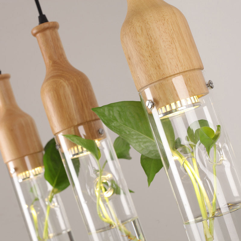 BowLift | Wooden Modern LED Plant Pendant Lights
