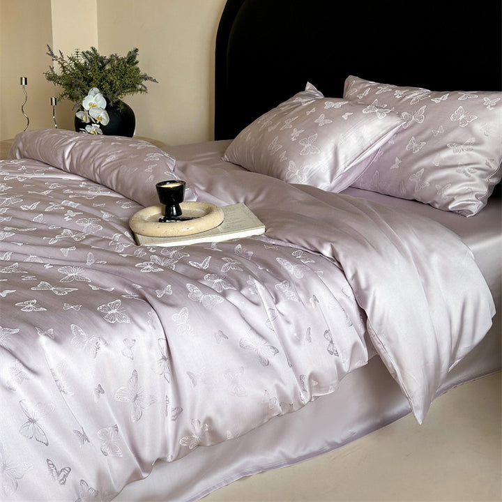 Lyocell bedding with embroidery, 100s, summer