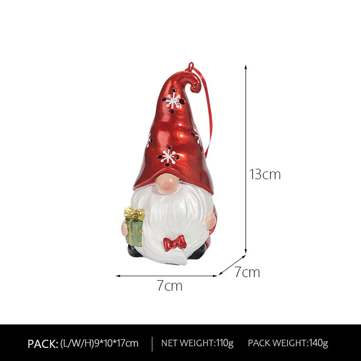 Decorative gnome pendant made of resin