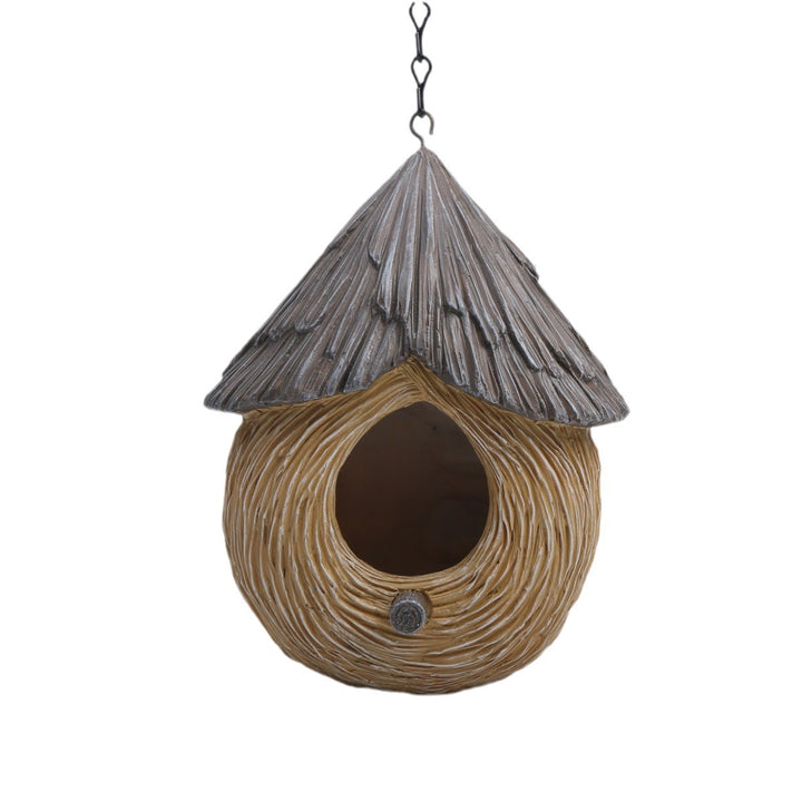 Decorative birdhouse made of resin, various designs