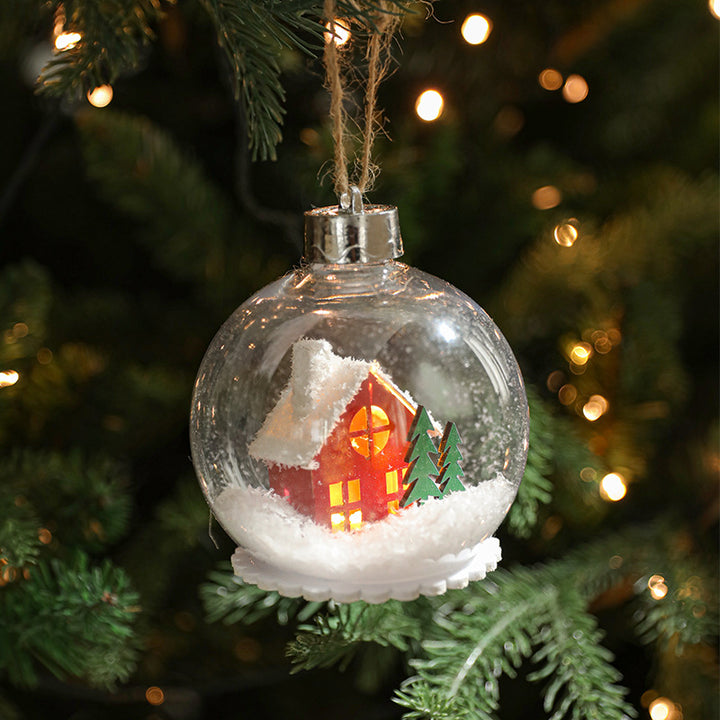 LED Christmas bauble with lighting, 10 cm