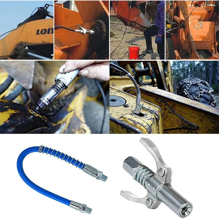 BowLift | Powerful lock on grease connections with spring flex lines