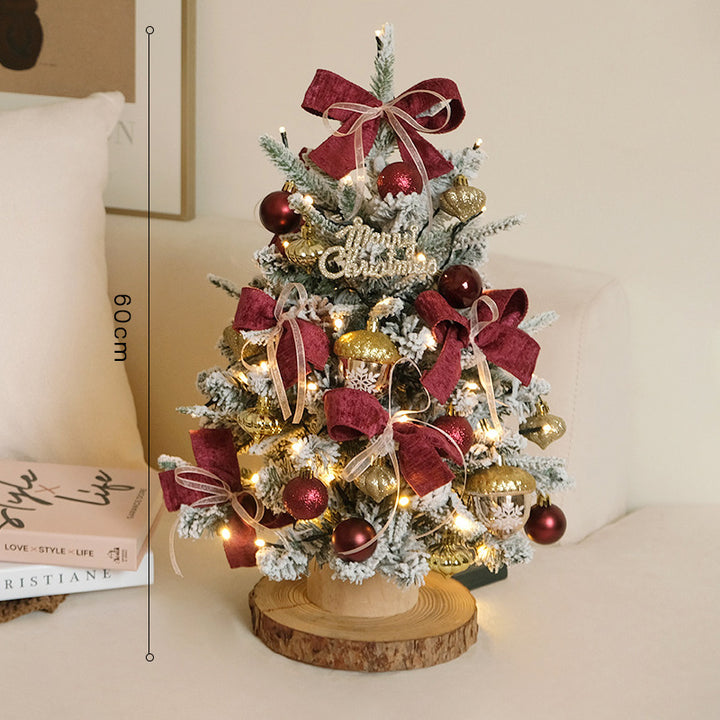 Compact PE Christmas tree with lighting, 45-90 cm