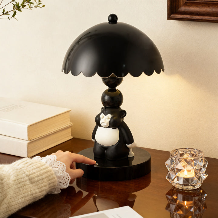 Chimpanzee table lamp with dimming function