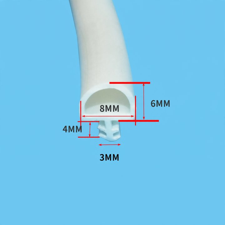 Rubber sealing strips for wooden doors, plug-in