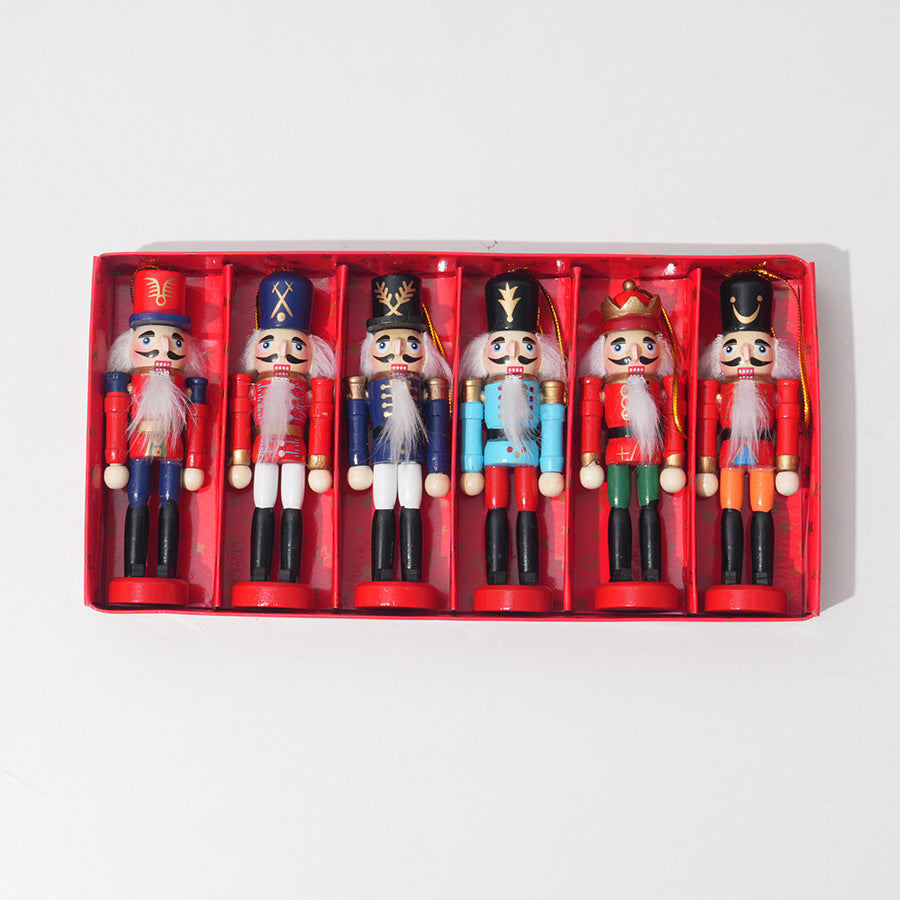 Nutcracker set, 12.5 cm, Christmas tree decoration