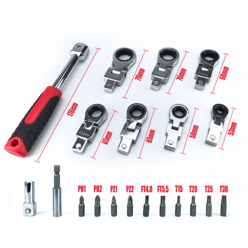 BowLift | 20-piece ratchet wrench with box