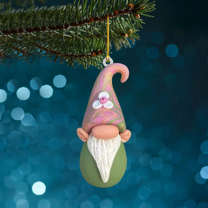 Christmas Gnome Pendant made of Acrylic