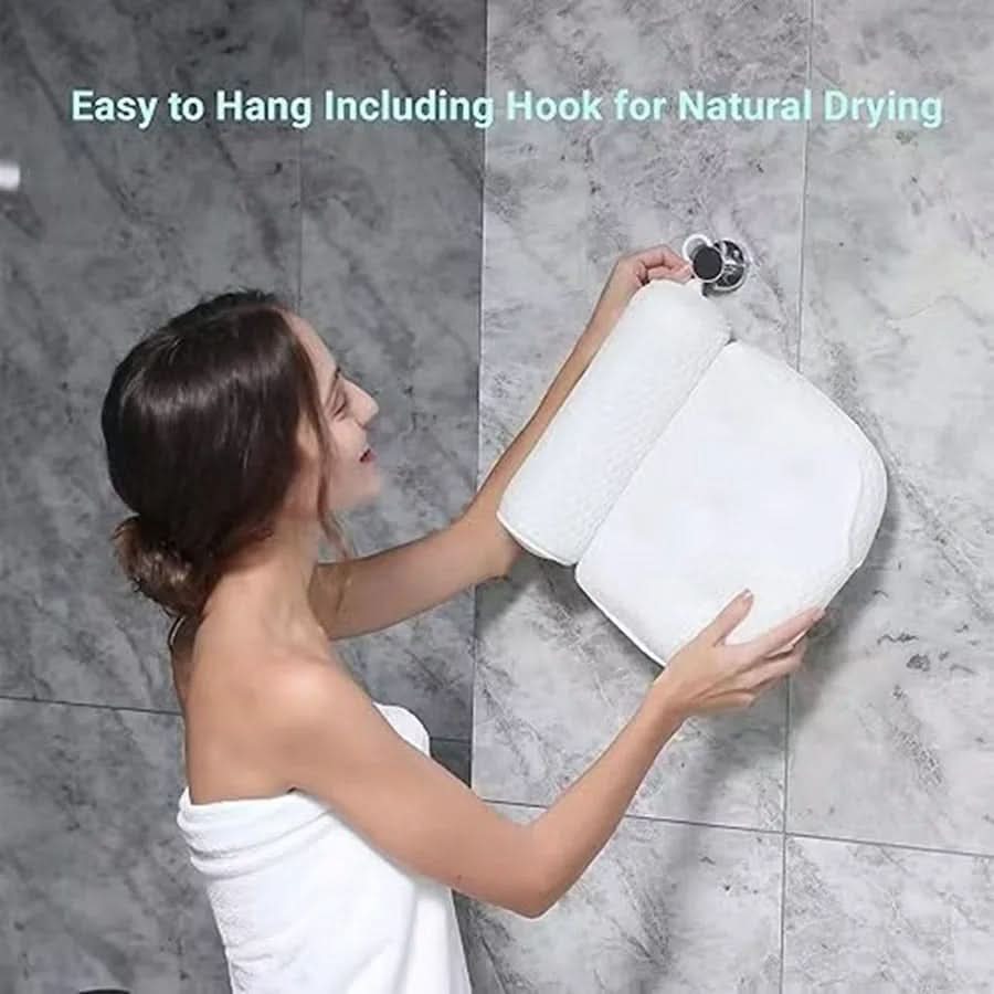 BowLift | RELAXURA – Bath headrest made of 4D mesh, ergonomic & non-slip