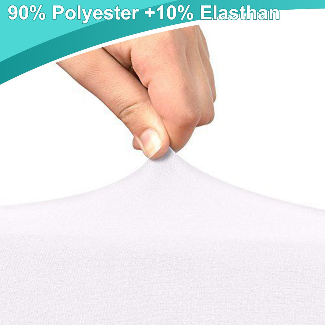 Stretch Table Cover Round Bar Table Cover White | Bowlift