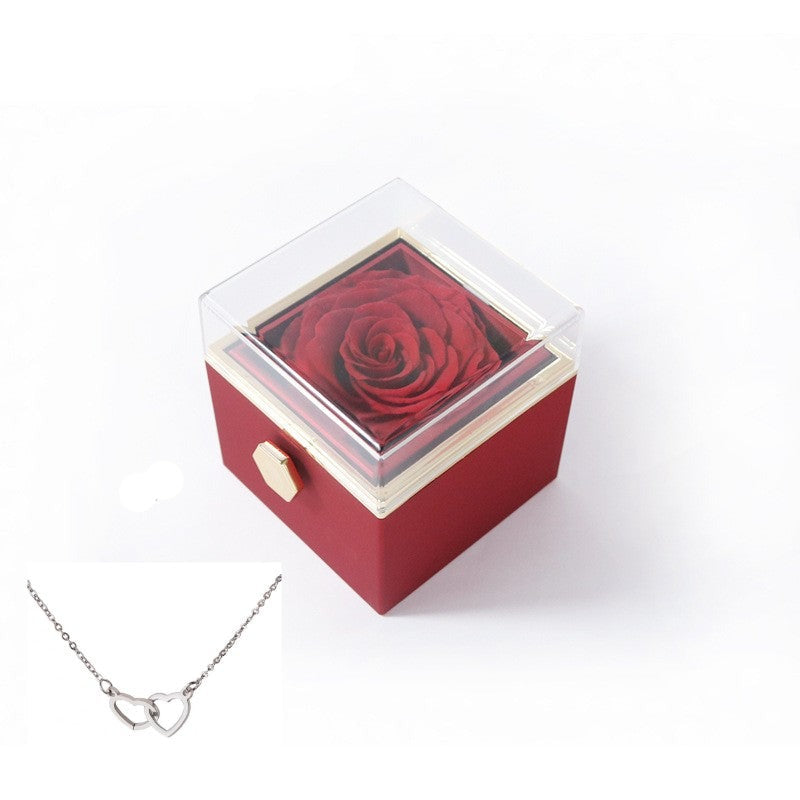 BowLift | 180° Rose Gift Box™ | With Engraved Love Necklace