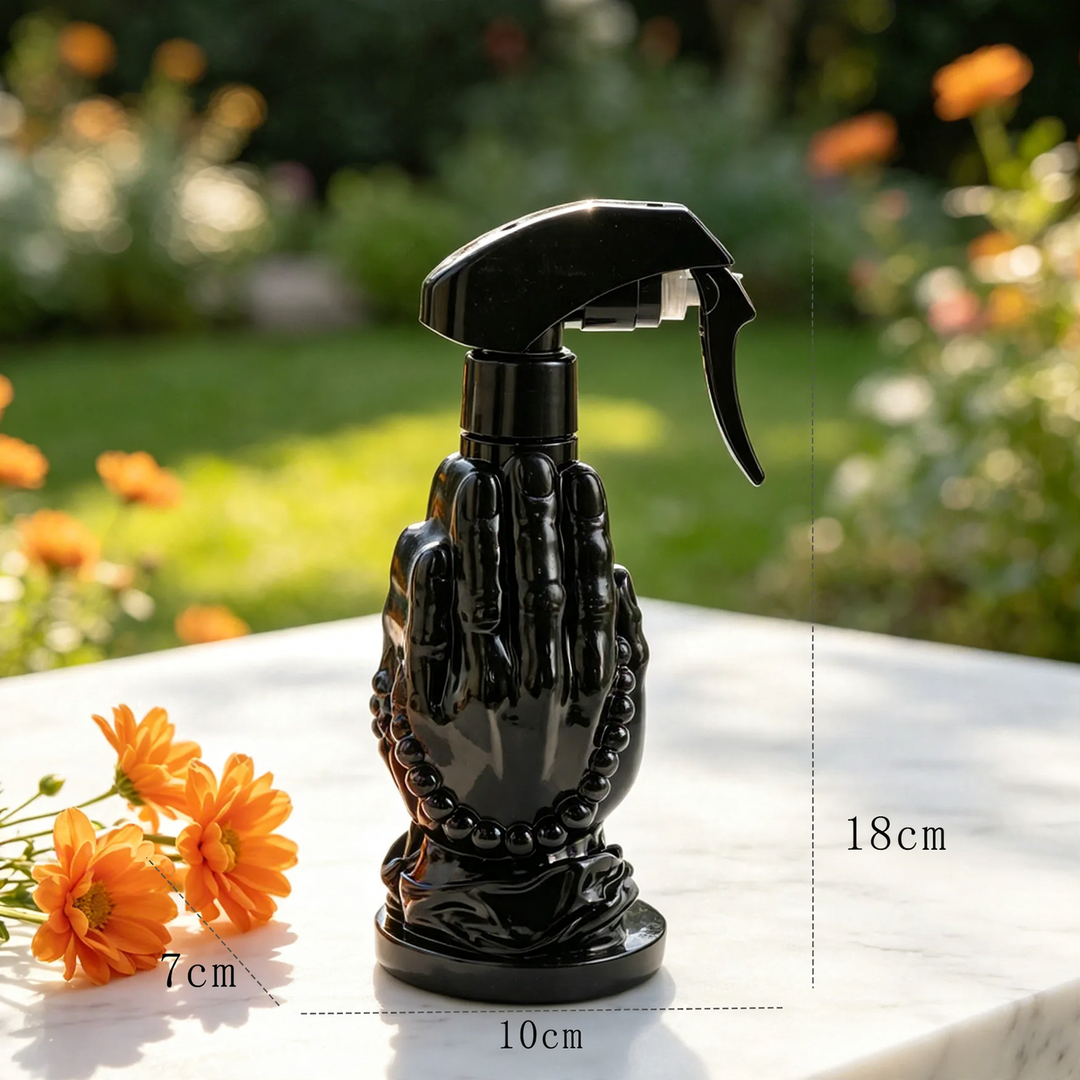 Zen garden plant sprayer with flower head
