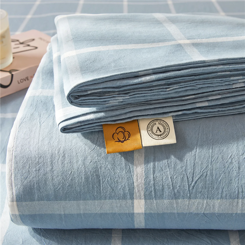 Cotton fitted sheet, long-staple cotton