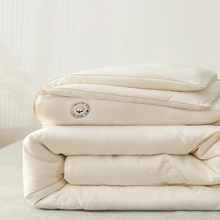 Cotton quilt with soy fiber filling