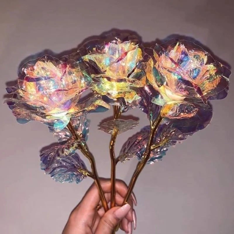 BowLift | For the Gift to Your Loved Ones - Colorful Glass Rose