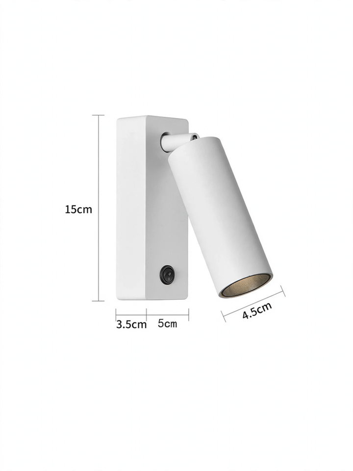 Modern full-spectrum wall lamp with rotational function
