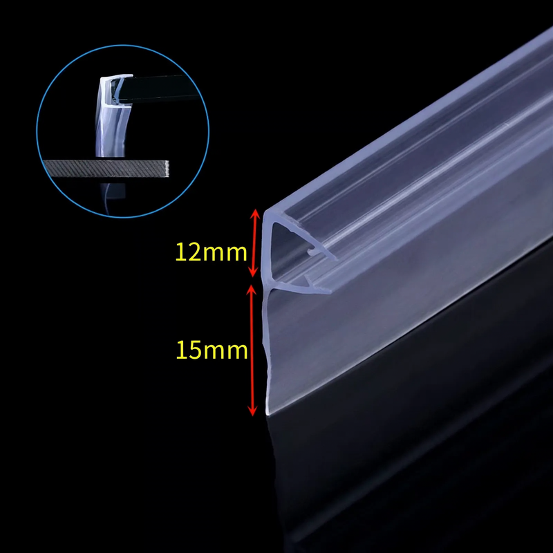 Magnetic seal strip for glass doors