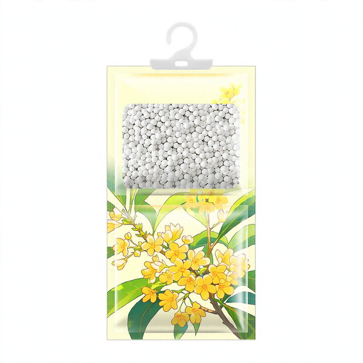 Hanging fragrance dehumidifier for wardrobes