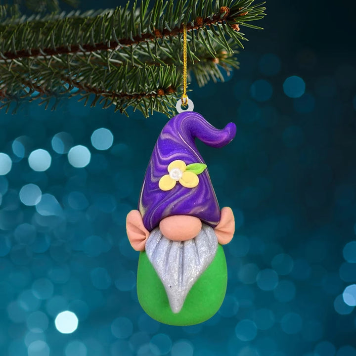 Christmas Gnome Pendant made of Acrylic
