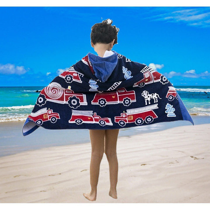 Hooded beach towel, microfiber, 127–160 cm
